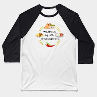 Indian food Samosa Curry Biryani Chilli Hindi India Baseball T-Shirt